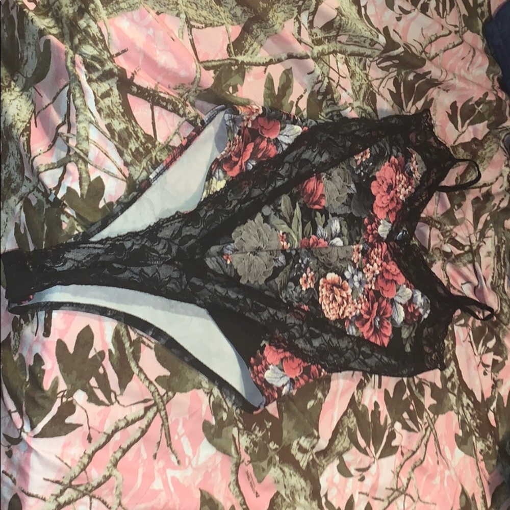 Lace Floral Body Suit